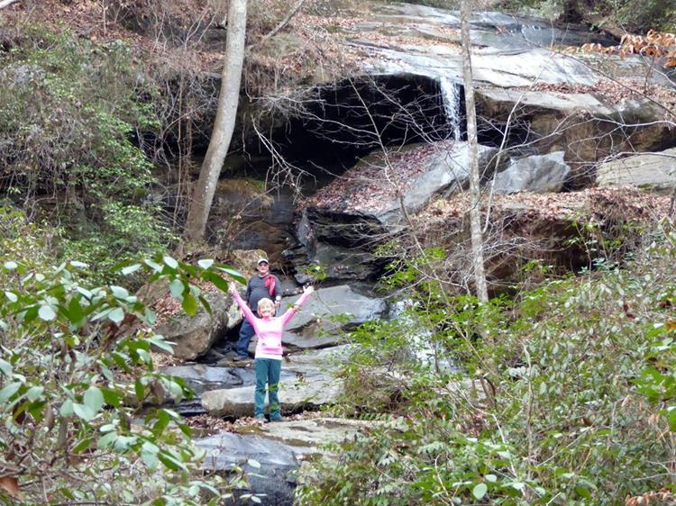 And finally, we hiked the Sourwood Trail loop up to Nancytown Falls.
