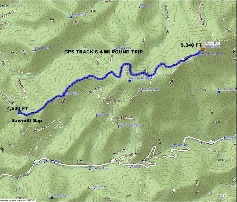 Our path today.