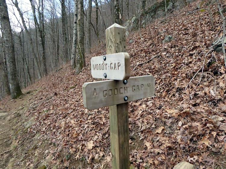 Marker near the parking lot.