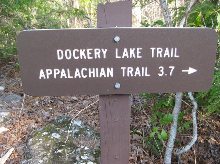 The trail takes you around the lake and up to the Appalachian Trail.