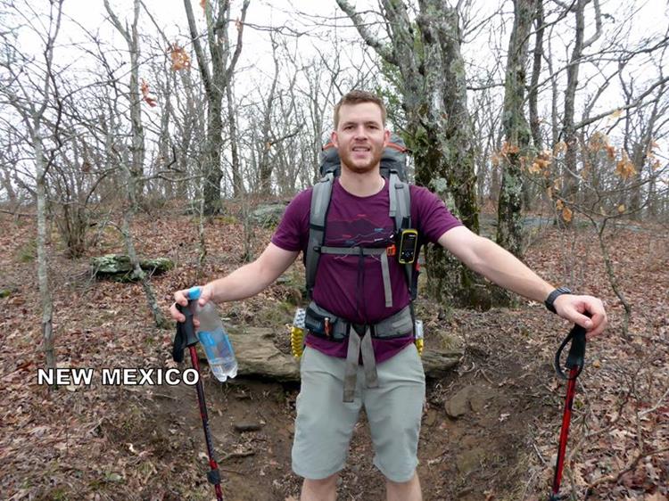 One of the many thru-hikers today. See them all at the bottom of the page.