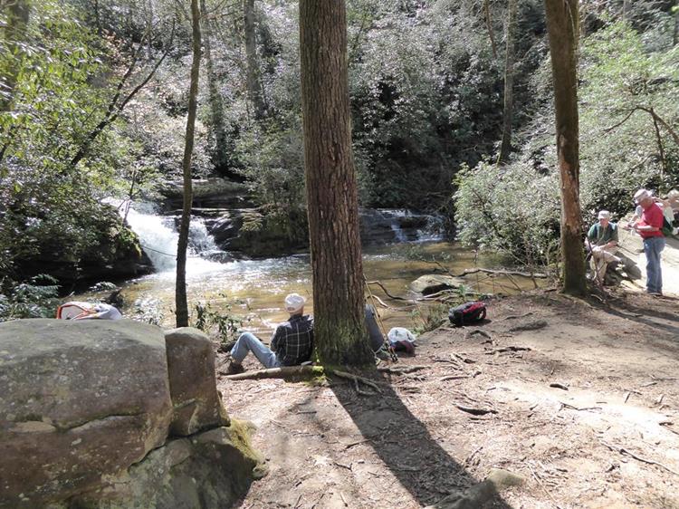 Our lunch spot today - Pigpen Falls