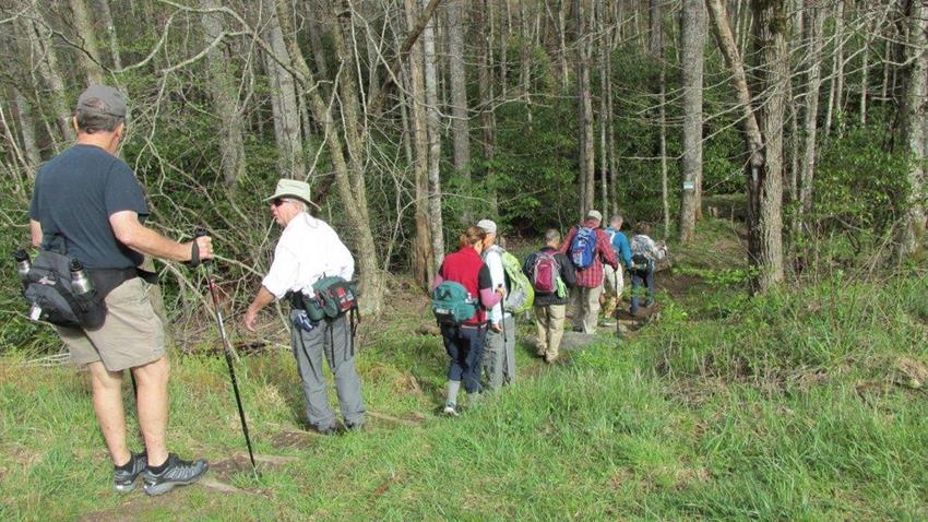 Start of the hike from Highway 64.
