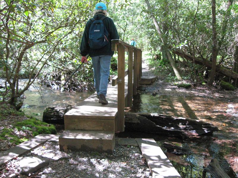On the Slaughter Creek Trail, we cross over Slaughter Creek.