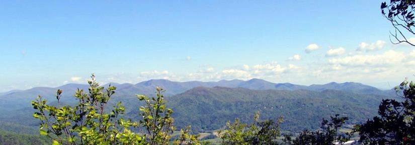 Awesome views into the NC mountains.