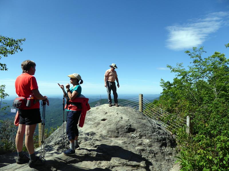 The highest point of Whiteside Mt. - 4,930 ft.