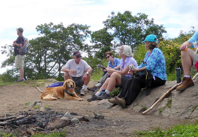 Lunchtime on Siler Bald!