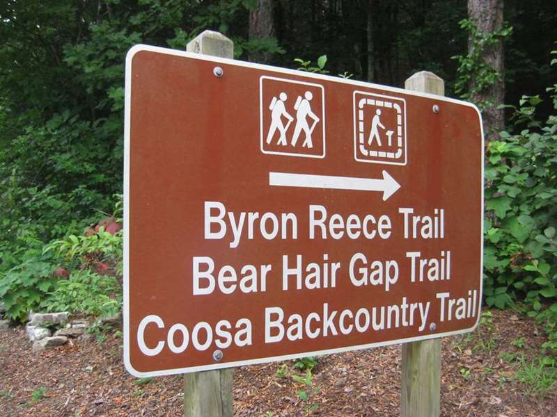 Trails are well marked.