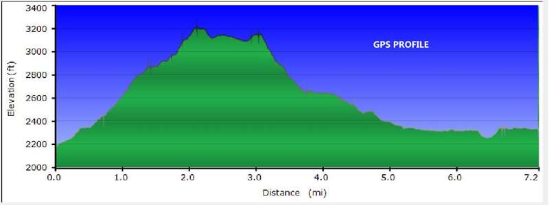 Our GPS elevation profile.