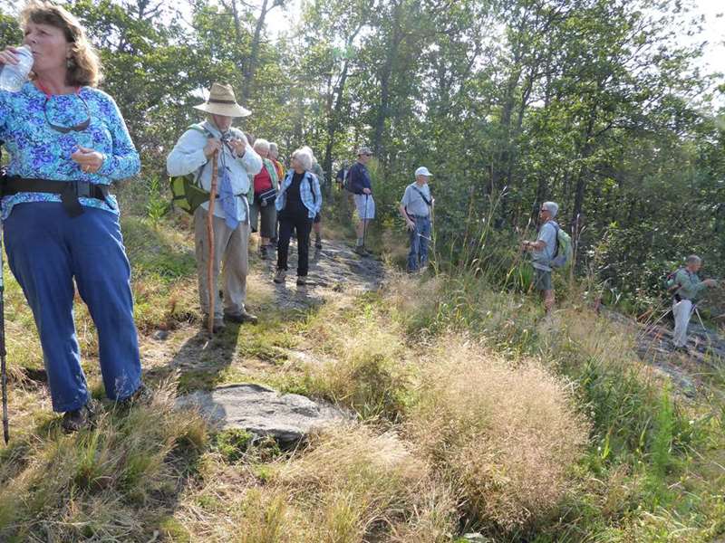 Arriving at Jones Knob.