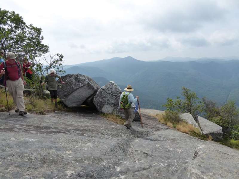 Arriving at breathtaking Whiterock Mountain!