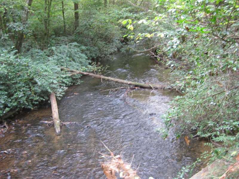 Much of the trail is alongside Smith Creek..