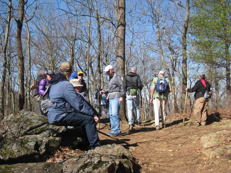 We stopped and talked with more than 30 thru-hikers headed for Maine!