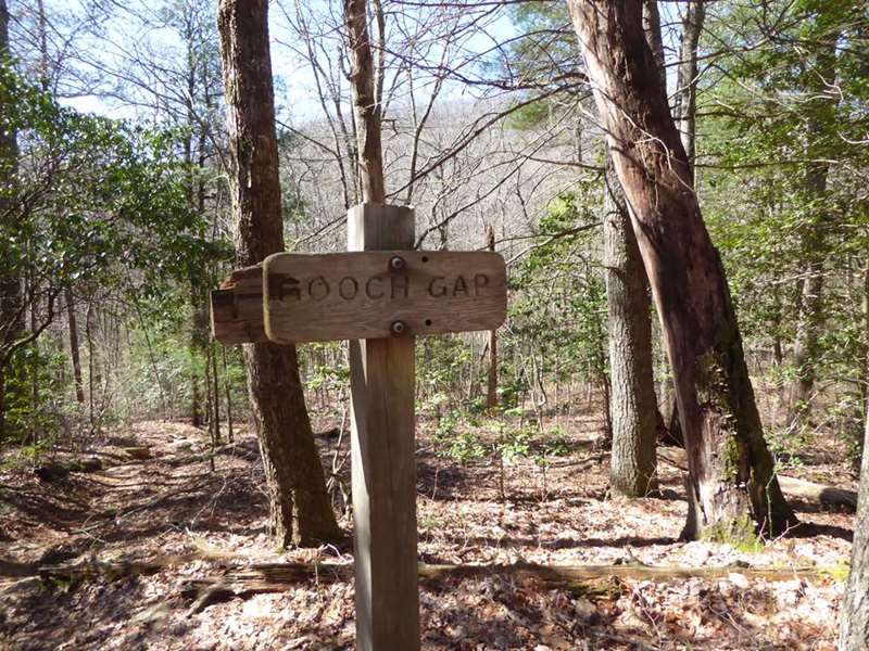 We reach our lunchtime destination at Gooch Gap.