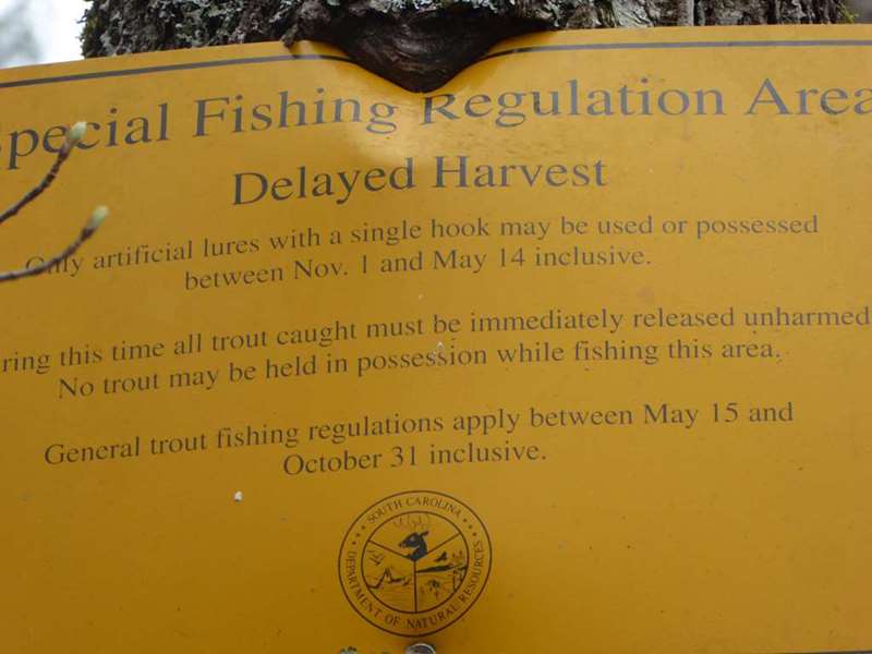 This section of the river has special fishing regulations during this season of the year.