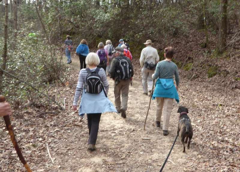 The Stoneplace Trail is an old roadbed converted into a hiking trail.