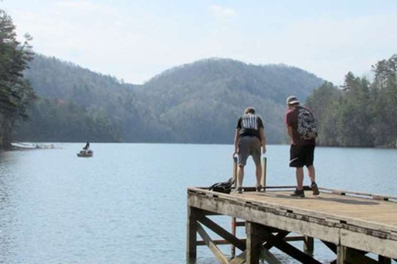 Our destination - Stoneplace boat ramp and dock.