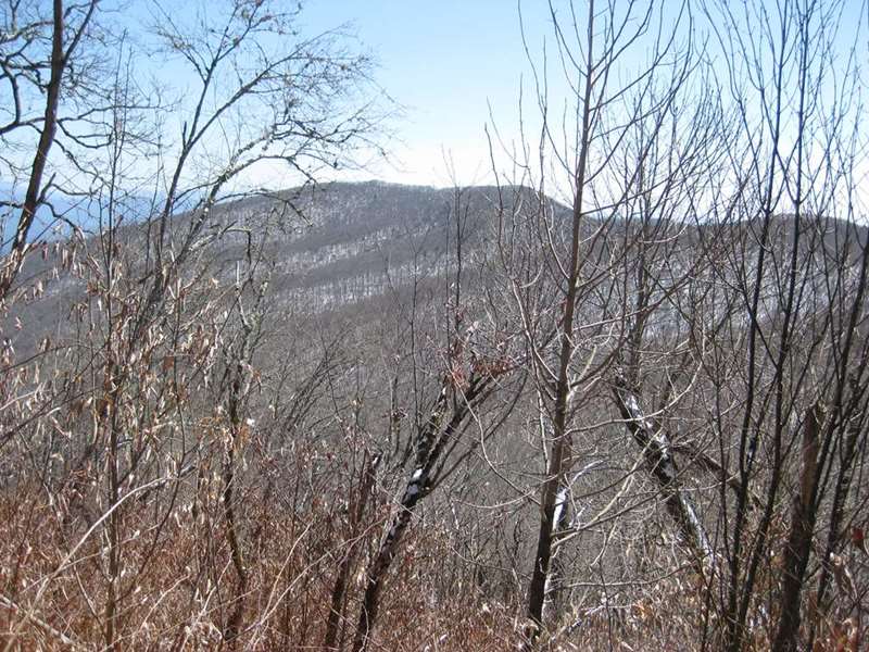 Snow on the mountains.