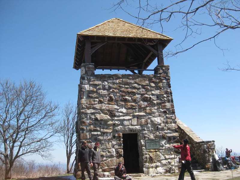 We were glad to see that the roof of the tower has been rebuilt after being destroyed in the forest fire.
