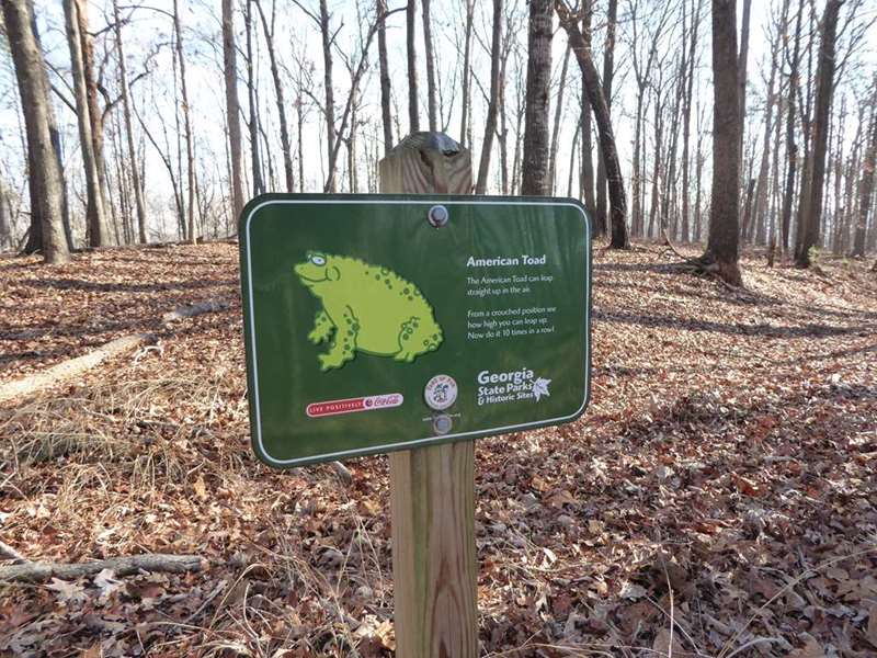 Nature trail sign.