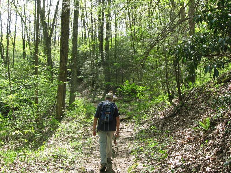 Headed up the Slaughter Creek Trail.