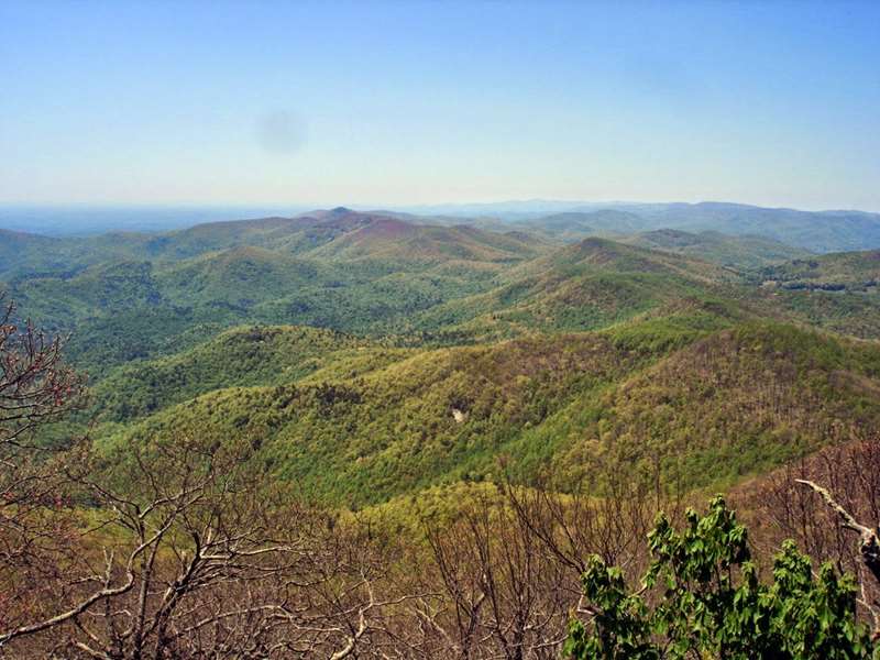 Awesome views from the highest point on the GA portion of the A.T..