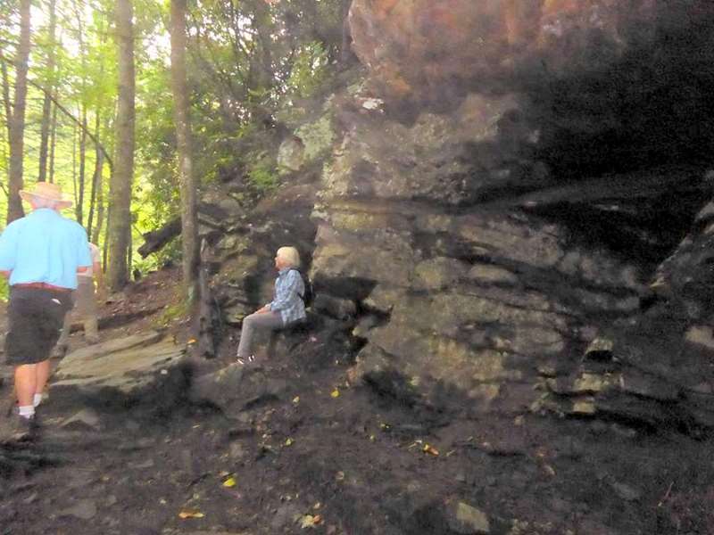Lots of rock walls along the trail