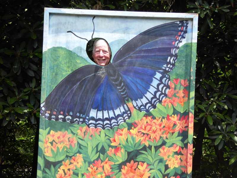 Next, we move over to the Highlands Nature Center. "Vic"tor Butterfly!