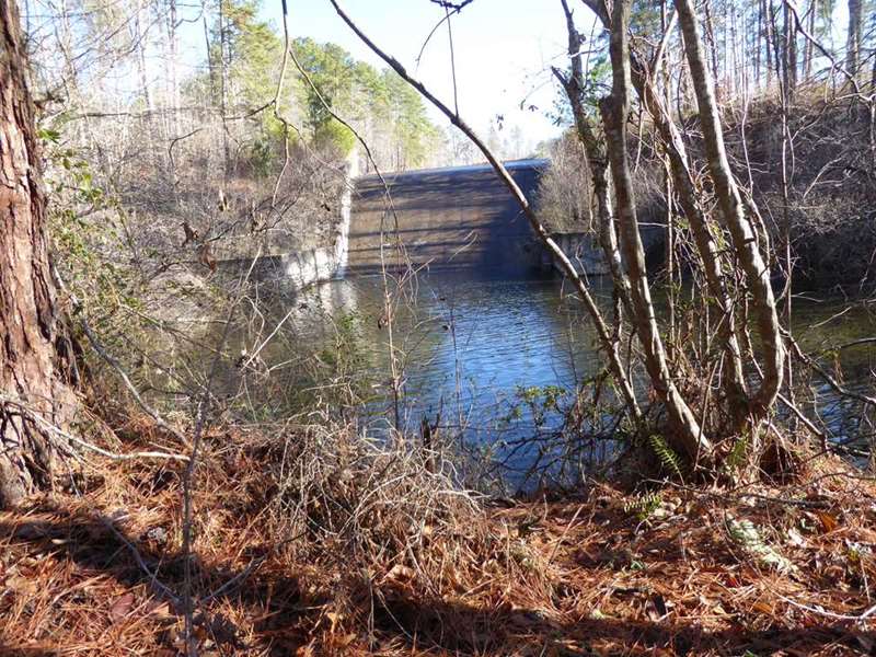 The Lake Russell dam spillway.