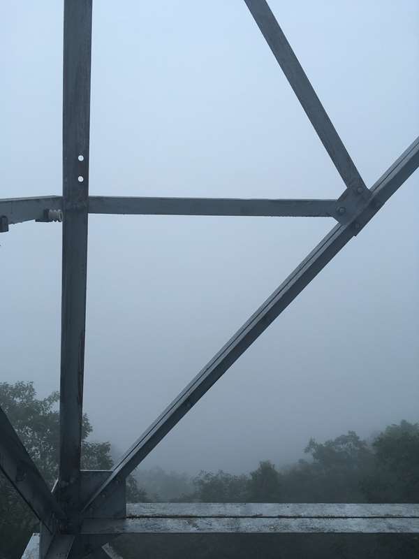 The views today were completely fogged-in.