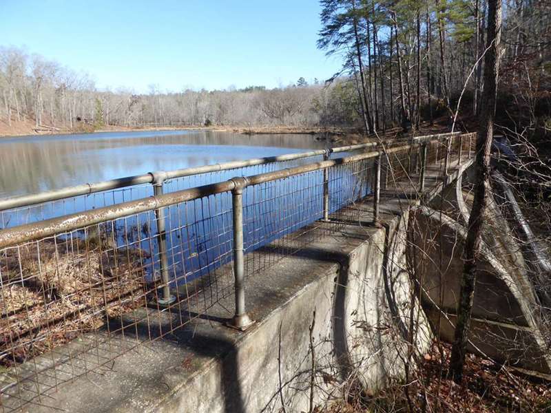 Nancytown Lake and dam.
