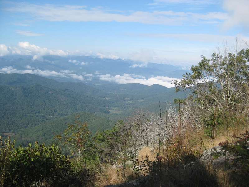 Low clouds on the mountains