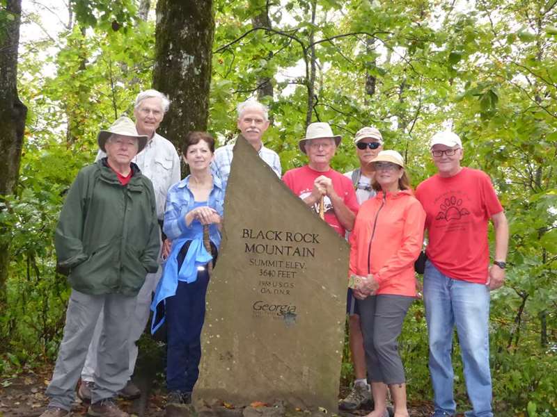 Here we are at the Summit of Black Rock Mt.