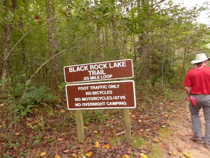 Next, we hike the beautiful Black Rock Lake Loop Trail.