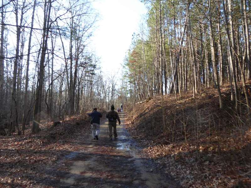 We turned off of the Sink trail to do the loop past the Lathan Cemetery and up Pear Orchard Rd..