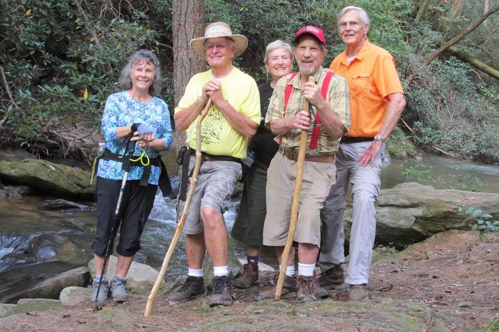The OFHC gang for today's hike. (l-r) Renee Corbett, Joe Collins, Jeanne O'Connor, Bruce O'Connor and Dick Metzgar.