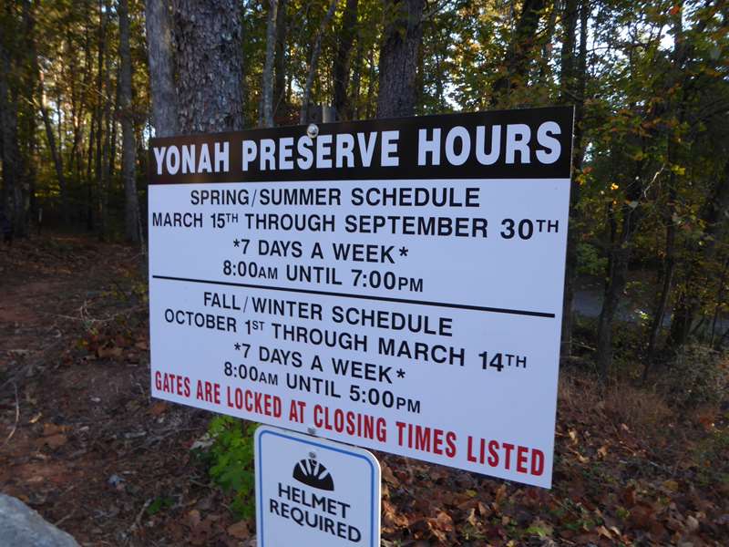 Sign at the trailhead