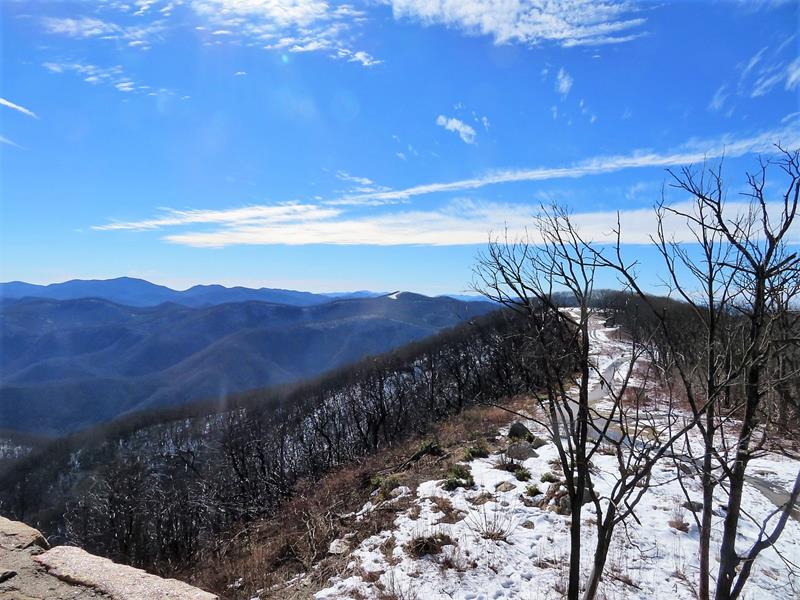 In the distance we can see Siler Bald and Standing Indian Mt.