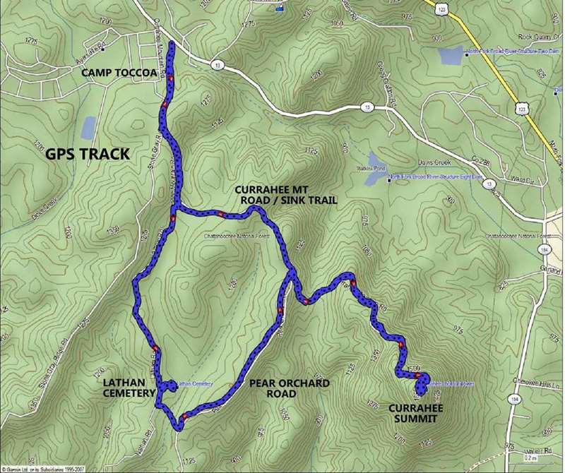 Our track today.