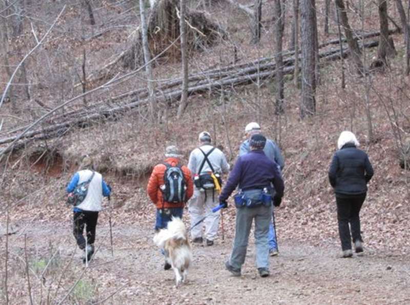 Headed down the trail on Lathan Rd.