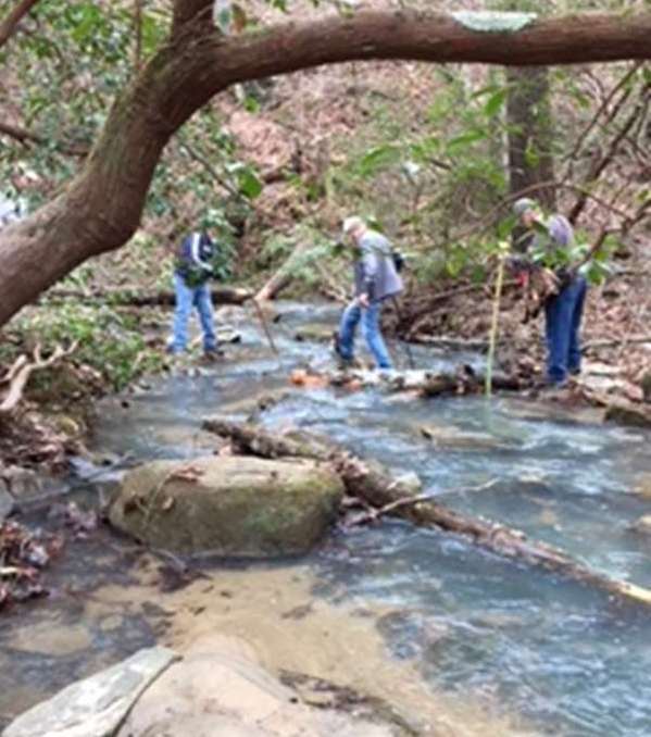 There are no longer footbridges on Leatherwood Creek!