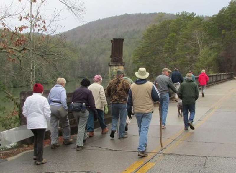 Headed down Old HWY 441 along the lake.