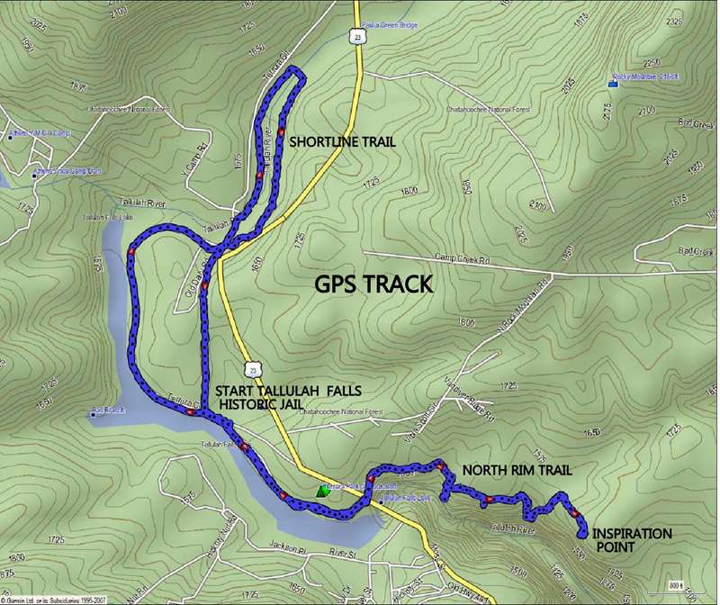 Our GPS track