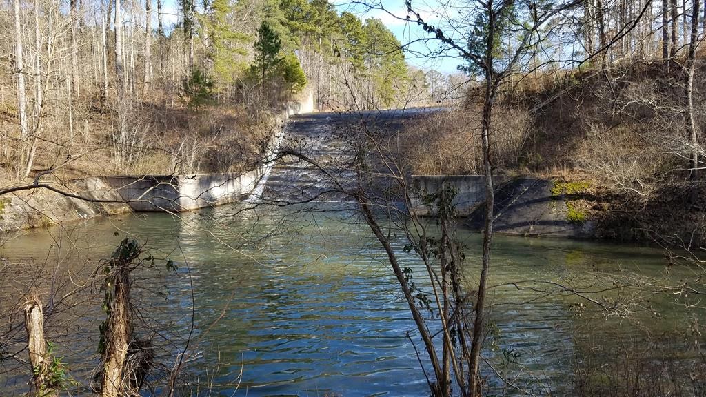 The Lake Russell Dam spillway.