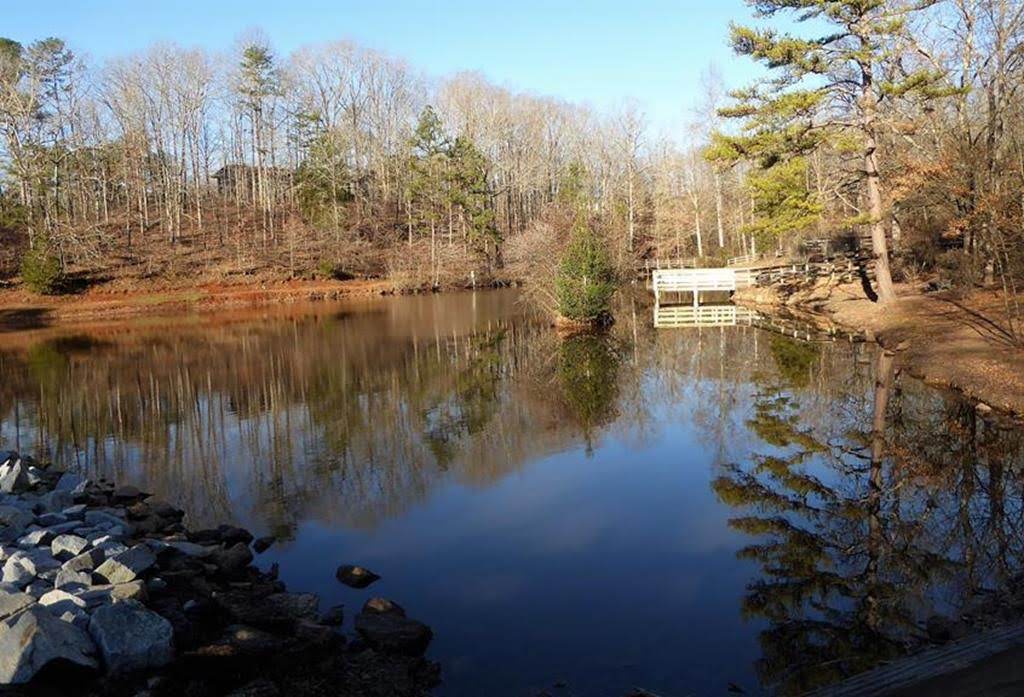 The fishing pond at the start.