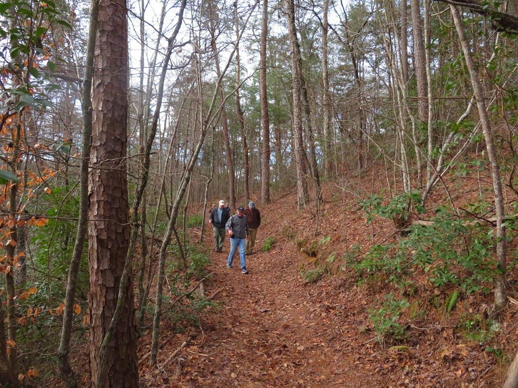 Starting out on the Upland Trail.
