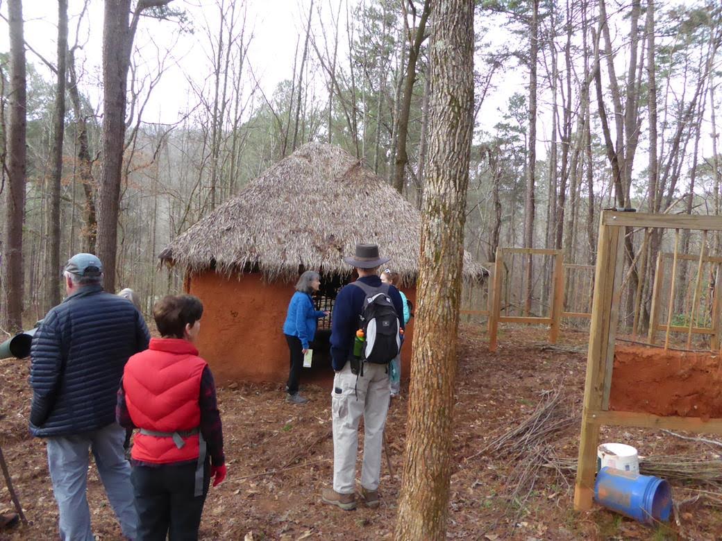 Here is a mud hut replica project constructed with the help of Stephens Co. School students.