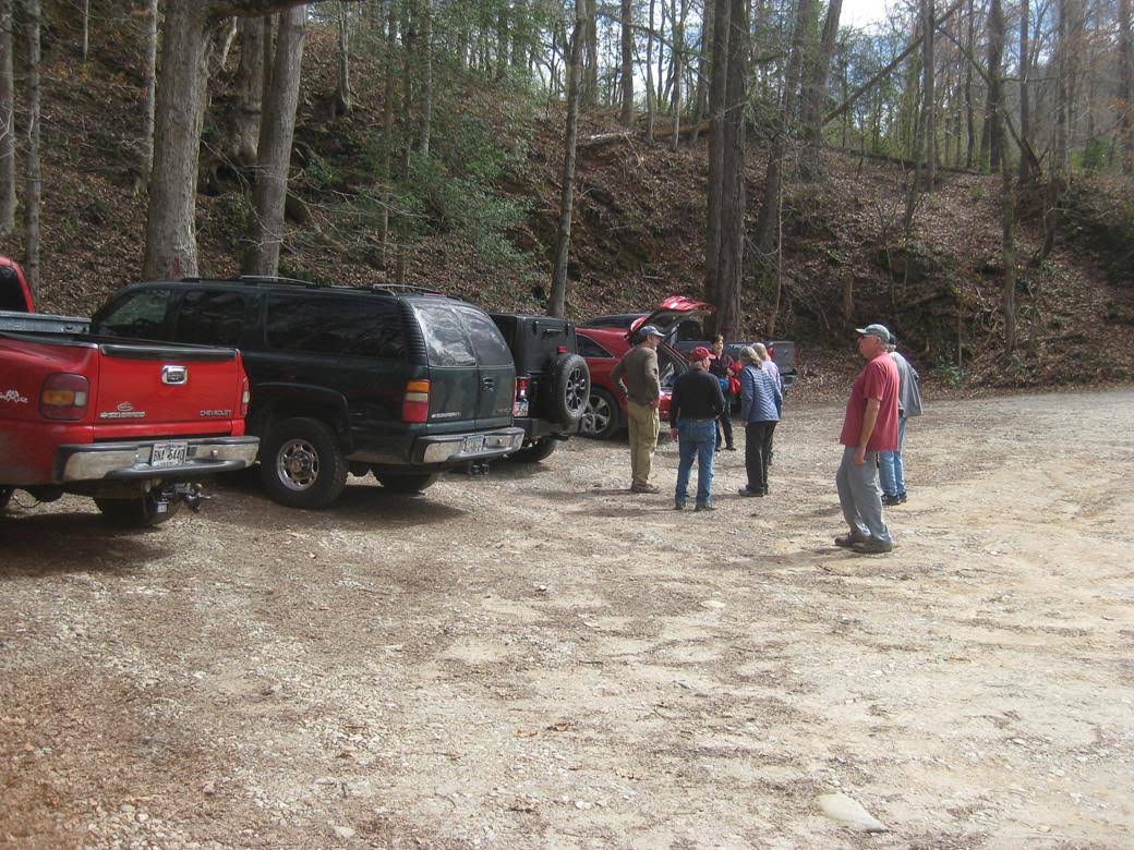Next, we drive up the road a few miles to the lower end of the Panther Creek Trail near Yonah Dam.