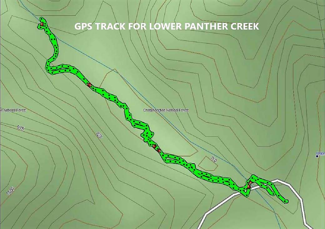 Our path on Panther Creek