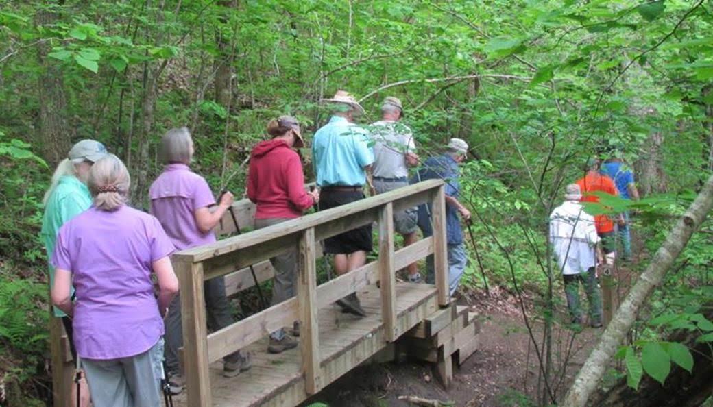 A very well-maintained trail with footbridges where needed.